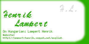 henrik lampert business card